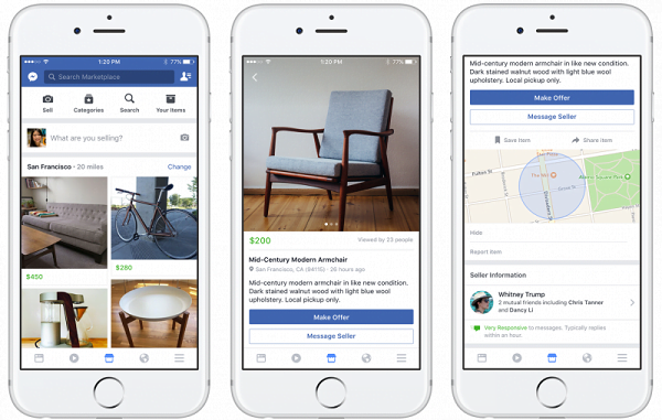 Ilustrasi Facebook Marketplace