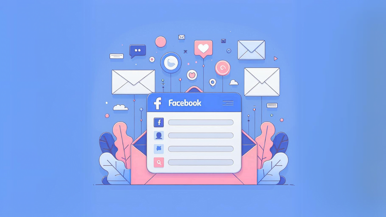 Ilustrasi arti inbox di Facebook