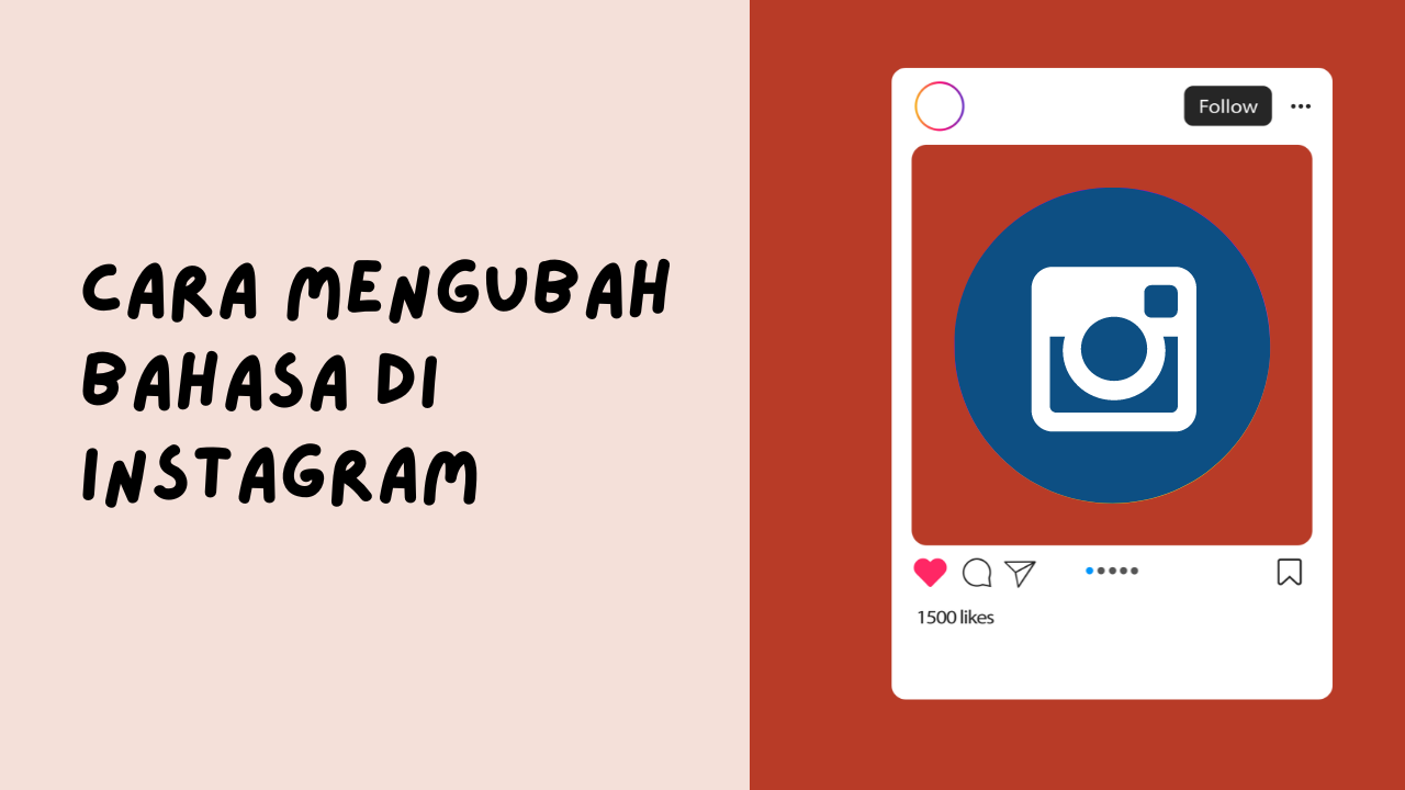 cara mengubah bahasa di instagram